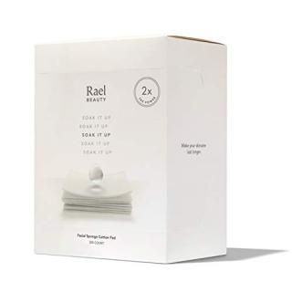 Rael Facial Sponge Cotton Pads - Premium Square Cosmetic Cotton Soft and Thin Pa