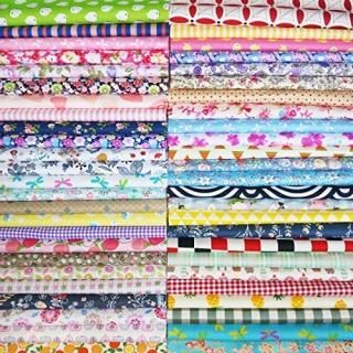 Quilting Fabric Misscrafts 50pcs 12 x 12 inches 30 x 30 cm Cotton Fabric Squares