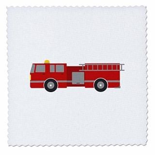 3dRose Hugs Kisses-Girl Trend Typography-Black Pink and White Polkadots Quilt Sq