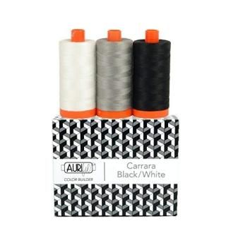 Aurifil Thread AC50CP3-012 CB CarrarBlk/Wh 3ġ֥å