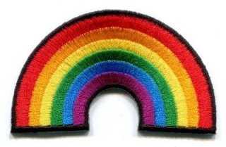 Gay pride lesbian rainbow flag retro love LGBT Appliques Hat Cap Polo Backpack C