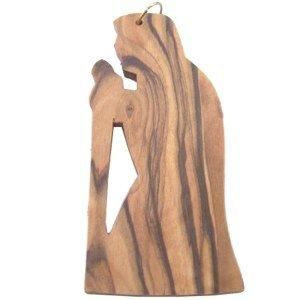 Holy Land Market Wood Christmas Ornament - Flat 7.5x2.5 cm or 2.95x1