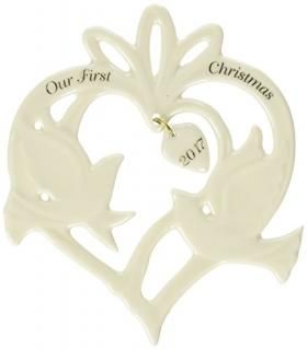 Doves - Lenox 2017 Our 1st Christmas Together Dove Ornament