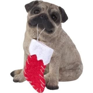 Pug Christmas Tree Ornament