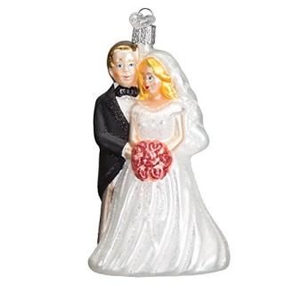 Old World Christmas Bridal Couple Wedding Ornament 10163