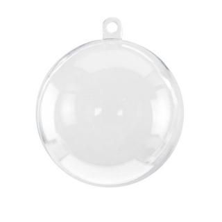 60mm - Clear Plastic Acrylic Bath Bomb Mould Shells Moulding Balls Kit 60mm 12 P