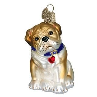 Old World Christmas Bull Pup Glass Blown Ornament by Old World Christmas