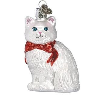 Old World Christmas Princess Kitty Cat Glass Ornament