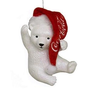 Kurt Adler Coca - Cola Polar Bear Cub With˹ҥʥcc1173