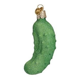 Old World Christmas Glistening Pickle Glass Blown Ornament