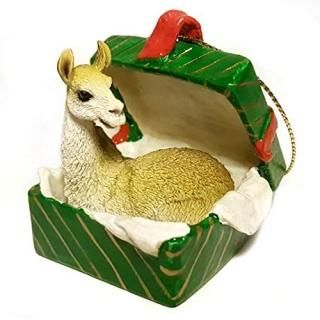 Llama Gift Box Christmas Ornament - DELIGHTFUL