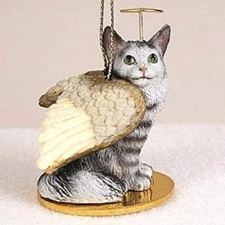 óǰСTabby Maine Coon Cat Pet Angel Ornament С CTA16