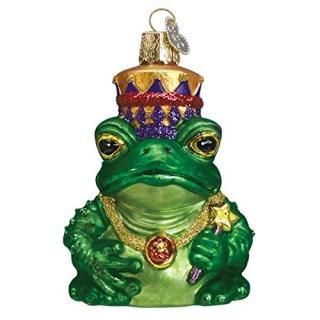 Old World Christmas Frog King Glass Blown Ornament by Old World Christmas