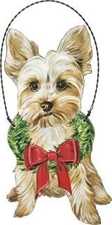 ץߥƥby KathyꥹޥYorkie wooden decorative hanging Ornament