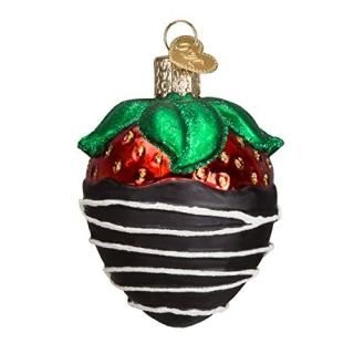 Old World Christmas Chocolate Dipped Strawberry饹Blownʥ