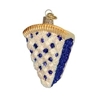Old World Christmas Blueberry Pie Glass Blown Ornament by Old World Christmas