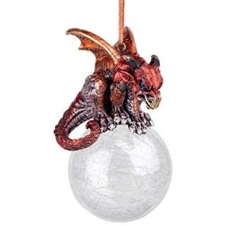 Design Toscano The Pensive Percher Dragon 2018 Collectible Holiday Ornament 3.5 