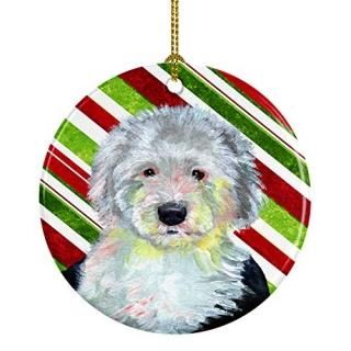 Carolines Treasures LH9261-CO1 Old English Sheepdog Candy Cane Holiday Christmas