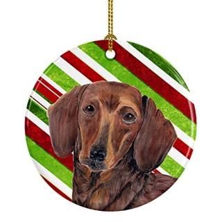 Carolines Treasures SC9328-CO1 Dachshund Candy Cane Holiday Christmas Ceramic Or