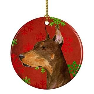 Caroline 's Treasures ss4675-co1?DobermanåSnowflakes Holidayꥹޥߥåʥȡ