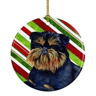 Carolines Treasures LH9253-CO1 Brussels Griffon Candy Cane Holiday Christmas Cer