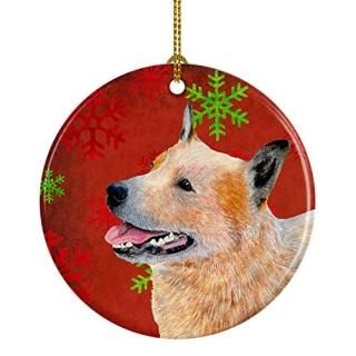 Carolines Treasures LH9317-CO1 Australian Cattle Dog Red Snowflake Holiday Chris