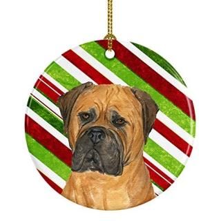 Carolines Treasures SS4586-CO1 Bullmastiff Candy Cane Holiday Christmas Ceramic 
