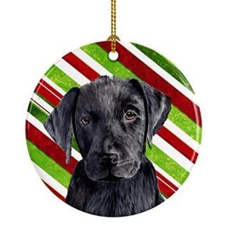 Carolines Treasures SC9324-CO1 Labrador Candy Cane Holiday Christmas Ceramic Orn