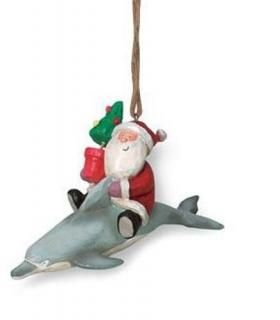 Jolly Santa Riding DolphinꥹޥHoliday Ornament