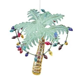 C&F Home Palm Tree with Christmas Lights Beach Coastal Christmas Xmas Ornament G