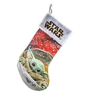 Kurt Adler SW7205 Star Wars The Child Baby Yoda Stocking with Cuff 19-inch Lengt