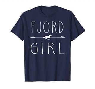 Fjord Horse Girl Shirt Gifts Horses Lover Riding Racing T-Shirt