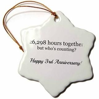 3drose BrooklynMemeǰ??Happy 3ǯǰ??26298Together??Ornaments 3 inch Snowflake