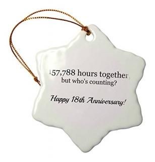 3drose BrooklynMemeǰ??Happy 18th Anniversary??157788Together??Ornaments 3 in