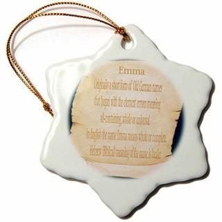 3dBeverly Turner̾Meaning??ʤǥ??Emma 3 inch Snowflake Porcelain Ornament 