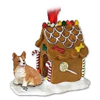 welsh corgi gingerbread house ornament - pembroke