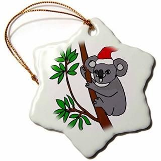 3drose All Smilesȥꥹޥ??Funny Cute Koala Bear̡襯ꥹޥ󥿤˹??Ornaments 3 inch 