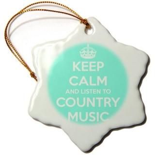 3dEvaDane??򤤰??Keep Calm and Listen to񲻳ڡȥۥ磻ȡ??Ornaments 3 inch Sn