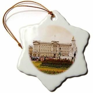 3dFlorene Worldsåݥå??Buckingham Palace??Ornaments 3 inch Snowflake Por
