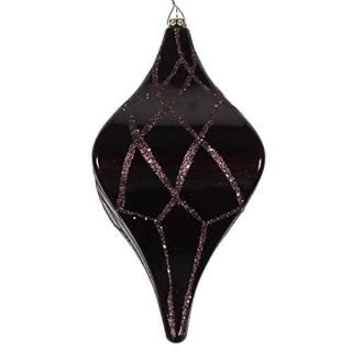 Vickerman Drop Ornament 8 Chocolate