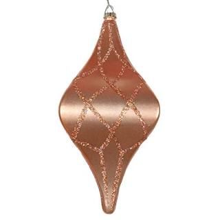 Vickerman Drop Ornament 8 Rose Gold