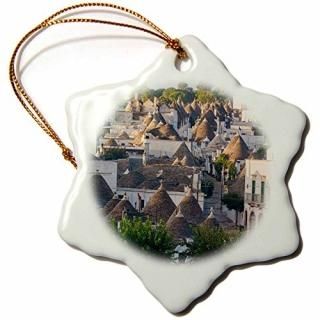 3drose Danita Delimont??ꥢ??Trulliȡ٥٥åApuliaסꥢꥢ??Ornaments 3 inch