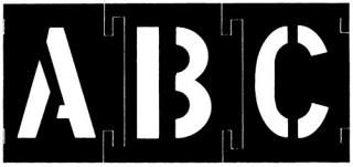 CH Hanson Marking Commercial Stencils 10195 3'' - 138 pc. Plastic Interlocking S