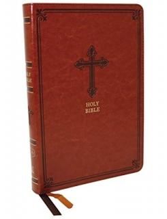 The Holy Bible King James Version Thinline Chestnut Leathersoft Red Letter Comfo