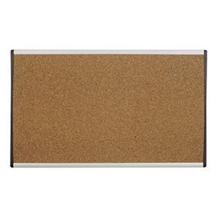80cm x 46cm Cork - Cubicle Arc Frame Colored Cork Board 18 x 30 Tan Aluminum Fra