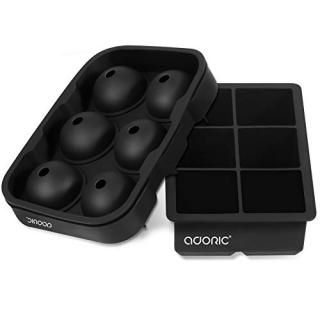 Adoric ꥳɹ ƥ塼4 ֥å Ice Cube Trays with Lids 2Pack