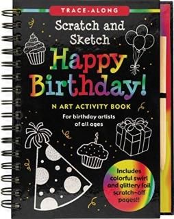 Happy Birthday! Scratch and Sketch Tracealong An Art Activity Book for Birthday 