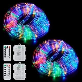 Ollivage Color Changing Rope Lights String Lights for Bedroom Battery Powered Li