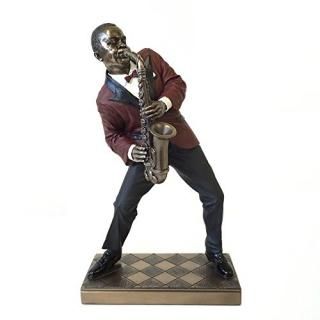 Alto Saxophone Player Statue Sculpture - Jazz Band Collection