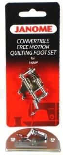 Janome Convertible Free M otion Quilting Foot Set for 1600P by Janome